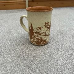 Vintage Ashdale Pottery English Country Cottage Stoneware Mug Made in England