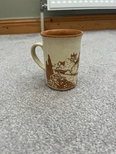 Vintage Ashdale Pottery English Country Cottage Stoneware Mug Made in England