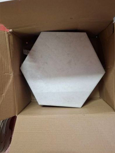 15m2) Durstone saona blanco hex wall and floor tiless