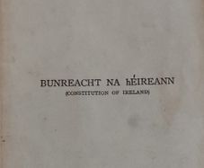 Vintage Bunreacht Na hEireann (Constitution of Ireland)