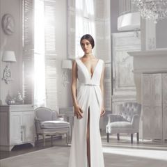 Wedding Prom dress size 40 cream bridal gown