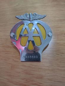 Vintage AA Grille Badge