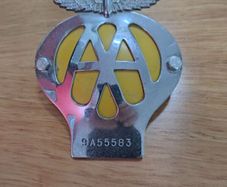 Vintage AA Grille Badge