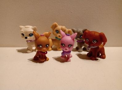 Polly Pocket Sparklin' Pets x 6