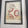 Star Wars BB8 original art Etching Image 2
