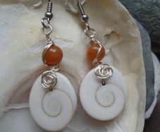 Shell earrings, Handmade earrings, Drop earrings,Jewellery