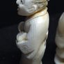 Antique Chinese Hand Carved Scholar Figures Signed Pair Image 4