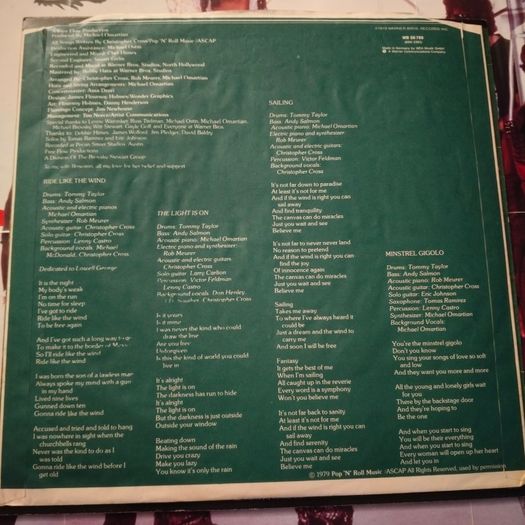 Christopher Cross - Christopher Cross Irish Pressing
