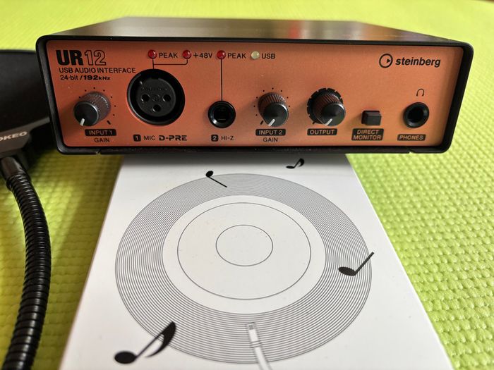 Audio Interface Steinberg UR12 + recording/podcasting/streaming setup