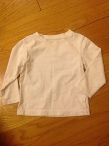 White Long Sleeve Top Age 9-12 months