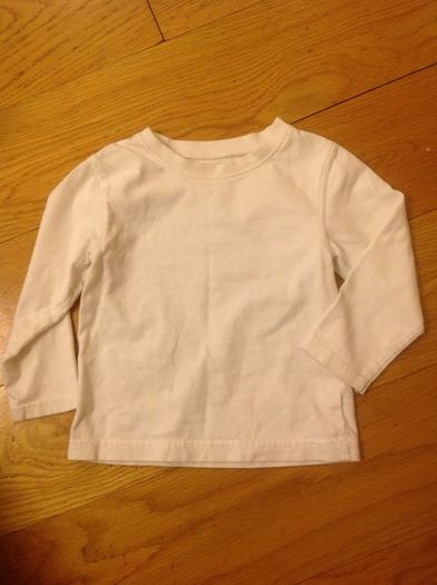 White Long Sleeve Top Age 9-12 months
