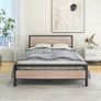Double Bed Frames with Wood Headboard Image 9