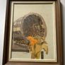 painting : Still Life Painting of Fruit & Basket Artist: Signed Bill Murphy (lower left).  Medium & Subject: An original expressionist or mid-century style still life featuring a tilted wicker hamper or basket with cascading oranges/fruit draped o Image 4