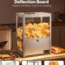 Commercial Nacho Chip Warmer 80L Stainless Steel Heated Snack Display Cabinet Image 4