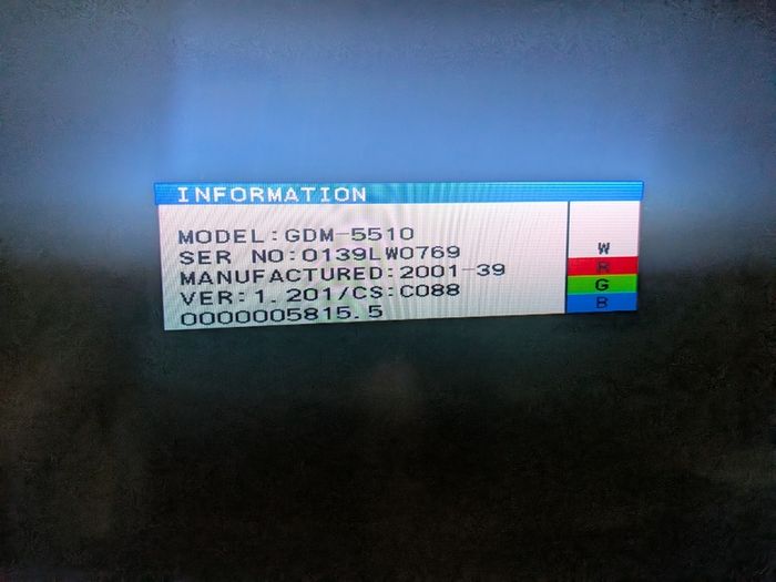 Rare 21inch Sun Microsystems GDM-5510 FD Trinitron CRT Monitor (Sony CPD-G520 Variant)  5800 Hours