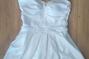White Active Tennis Skort / Dress with Built-in Chest Pads