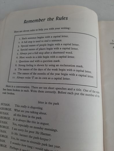 Old school book look and write