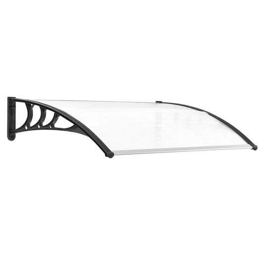NEW SALE | 0.8 x 1 m Window Awning, Modern Door Awning , Polycarbonate Cover Outdoor Rain Snow Sunlight Protection Hollow Sheet