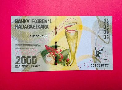 Madagascar  2000. Ariary. 2017. Pick  101  . ( Uncirculated )