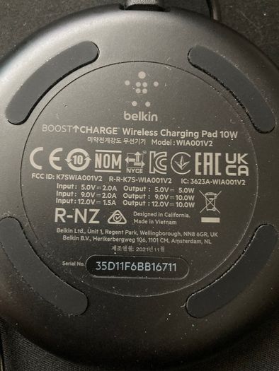 Belkin BoostCharge Wireless Charging Pad 10W