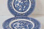 Vintage Arklow Pottery "Willow " Side Plates x 6