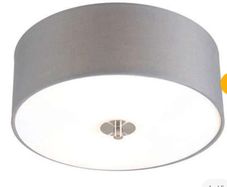 Country Style Ceiling Light Grey 30 cm - Drum