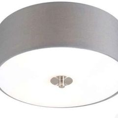Country Style Ceiling Light Grey 30 cm - Drum
