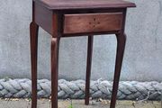 Antique-style single-drawer wooden side table