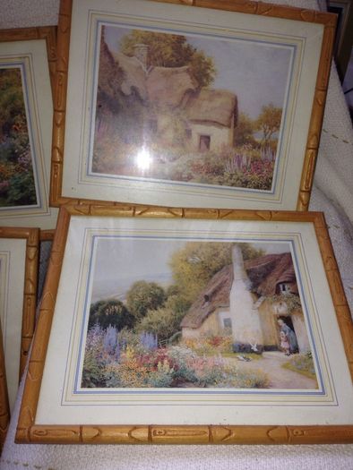 6 framed pictures