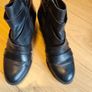 Clarks Black Leather Ankle Boots Size 7 Image 7