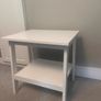 Bedside/ side table white Image 4