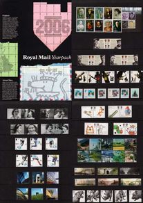 2006 Great Britain Commemorative Stamps Year Pack (includes 4 image showing contents)