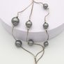 Vintage 925 Sterling Silver Pearl-Look Multistrand Bracelet Image 7