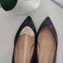 El Cortes Ingles navy suede pointed court shoes Sz 41 (Fit 7-7.5Uk) - Bnwt Rrp 59.99 Image 4