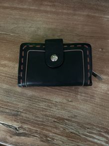 Graffiti leather wallet