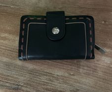 Graffiti leather wallet