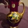 Vintage Murano Gold Flower Jug Image 6
