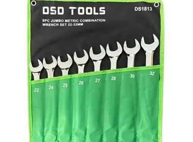 DSD Tools 8-Piece Jumbo Combination Spanner Set