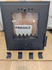 Fireplace door for 16" opening