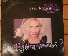 Sam Brown Can I Get A Witness UK 7 inch single AM509
