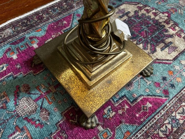 Brass Spiral Floor Lamp