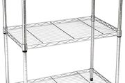 _Basics 3-Tier Storage Shelf, Up to 115 kg per Shelf, Chrome