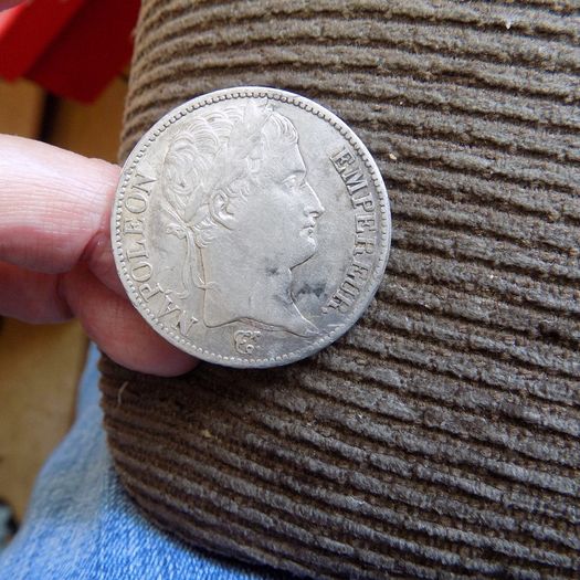 France 1811 A,  Crown.5 Francs.Napoleon Bonaparte.90% Silver.