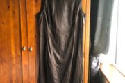 Zara Basic Brown Suedette Midi dress