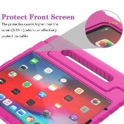 For Apple iPad Air 5 2022 5th Gen Kids Case Shockproof Cover With Stand Pink