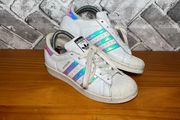 Adidas Superstar Ladies White Leather Trainers UK5 EUR38
