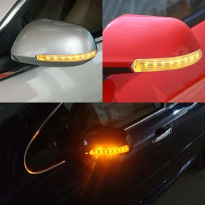 12V Car Rear View Mirror Lights Turn Signal Lamps LED Strips Indicator Side Marker Lateral Off Road 4x4 Automotive Accessories