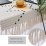 MULTIPLE SIZES AVAILABLE Area Rugs for Bedroom, Cotton Woven Small Rug with Tassels for Living Room Hallway Kitchen Laundry Room, Soft Machine Washable Floor Mat Carpet 60x90cm (Beige Image 3