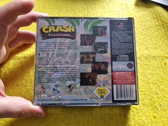 Crash Bandicoot PlayStation1 Ps1 PlayStation2 Ps2 games Original