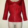 Designer Vera Mont Pillar Box Red Jacket Size12 Image 2